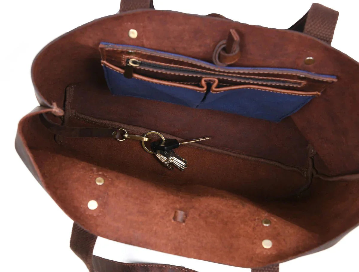 Leather Willow Tote www.Shopthatapp.com