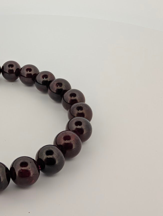 Garnet Bracelet — 3mm, 6mm, 7mm, 8mm Round or Chip