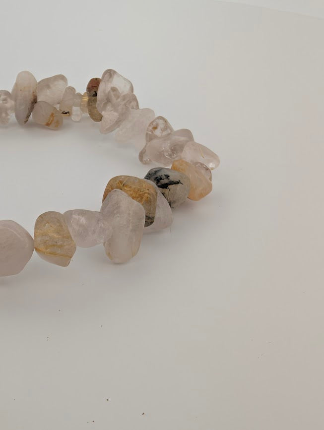 Golden Rutile Quartz Chip Bracelet