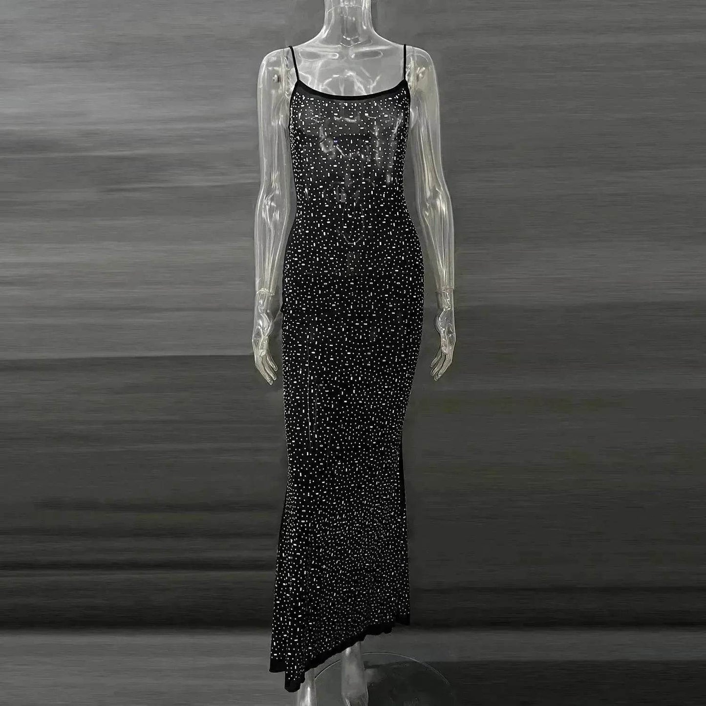 Light Diamond Charming Suspender Mermaid Dress Gown