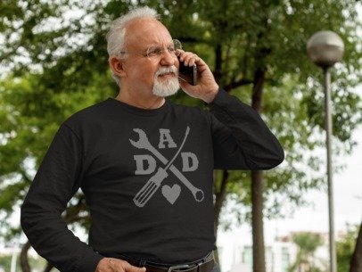 Dad with Tools Rhinestone Shirt – Handyman Dad Sparkle Bling Apparel | Blingdazzel