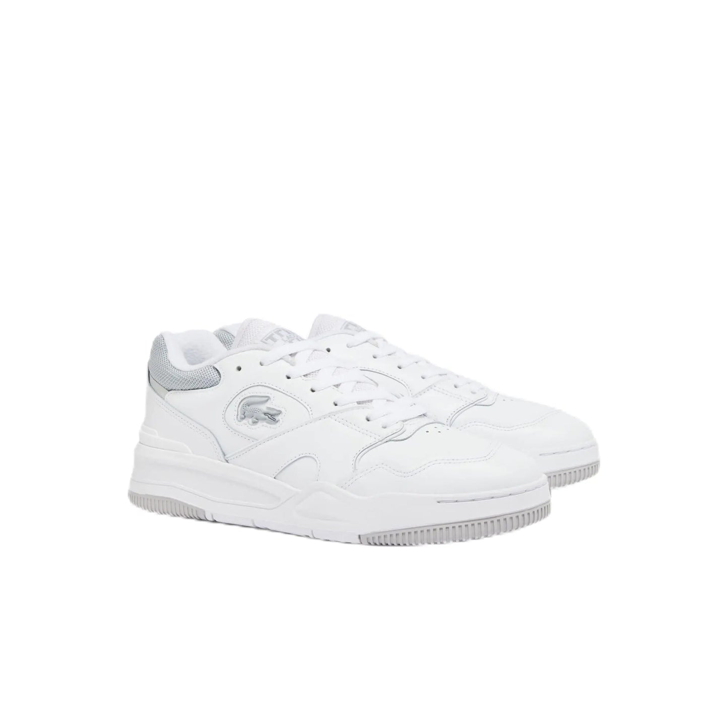 Lacoste Mens Lineshot Sneaker WHT/LT Gry 9.5