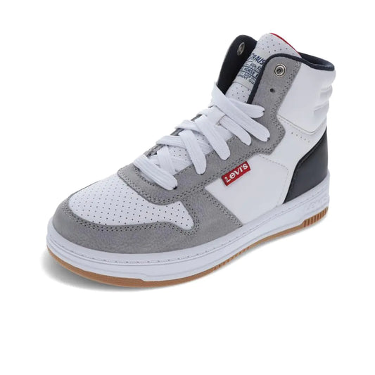 Levi's Kids Classic Hi-Top Sneaker White/Navy/Red