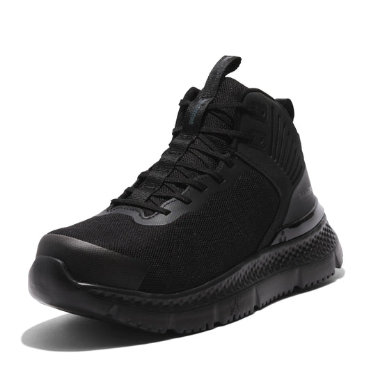 Timberland PRO Mens Setra Mid Composite Safety Toe Industrial Athletic Work Shoe Black-2024 New 7 Wide