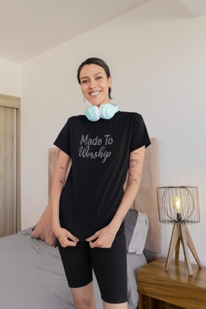 Made to Worship Rhinestone Shirt – Christian Faith Sparkle Bling Tee | Blingdazzel
