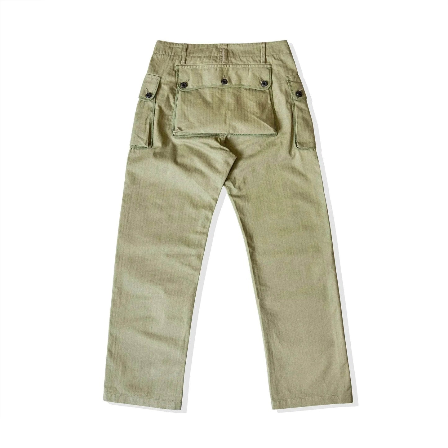 Men's Army Green Loose Straight Wide-leg Casual Pants - Velora