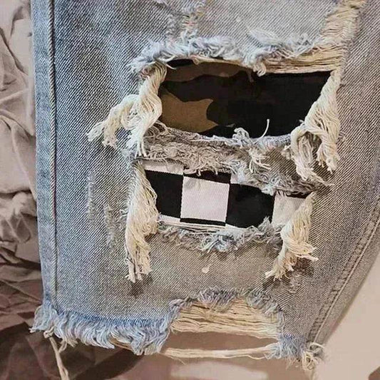 Men's Fashion Casual Ripped Denim Shorts - Velora