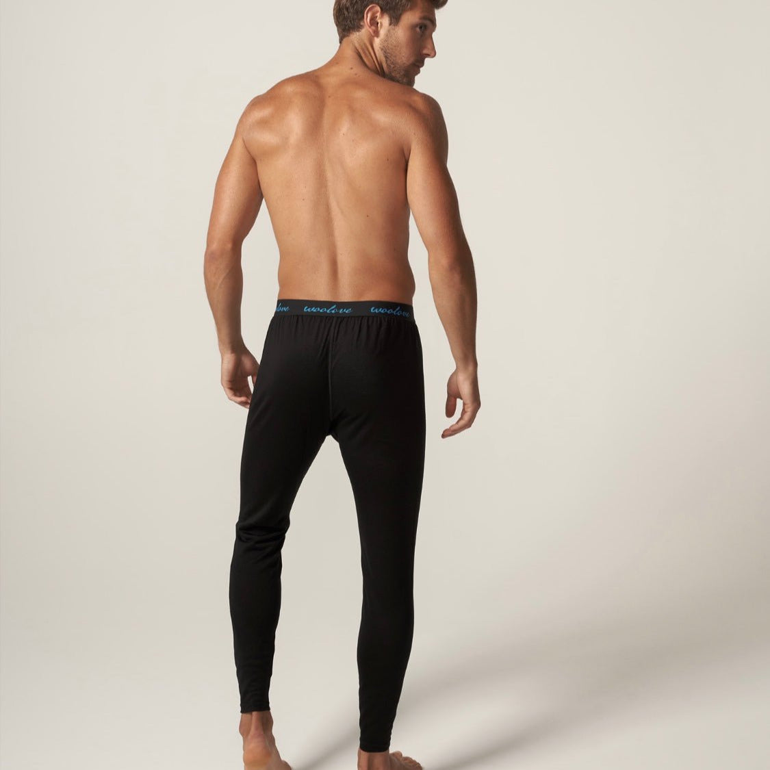 Men's 100% Merino Wool Long Underwear Base Layer Leggings 190 GSM - Midweight Woolove Apparel