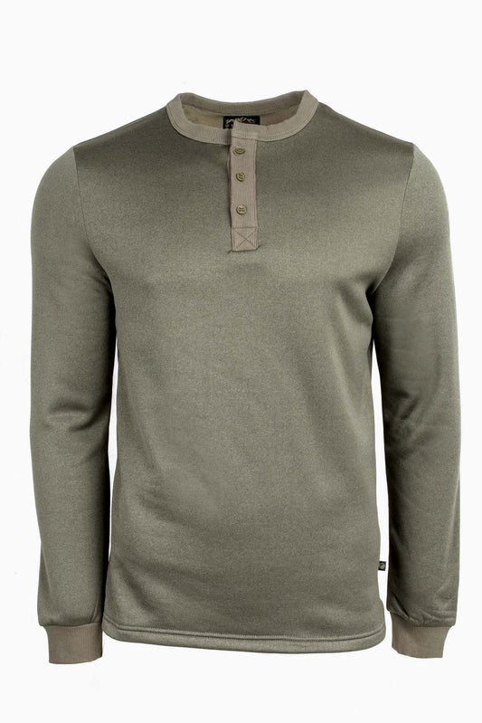 United By Blue Mens Polartec Fleece Henley Shirts Size Small - Velora