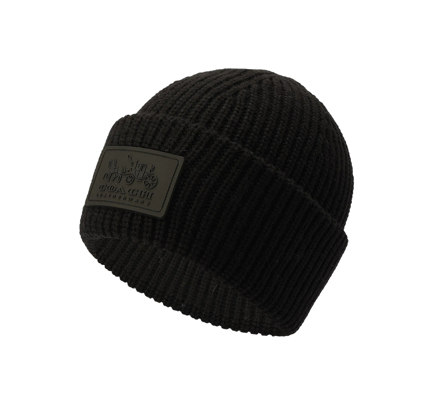 Coach Icon Wool-Blend Beanie Black