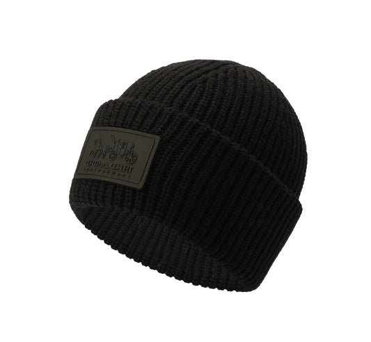 Coach Icon Wool-Blend Beanie Black