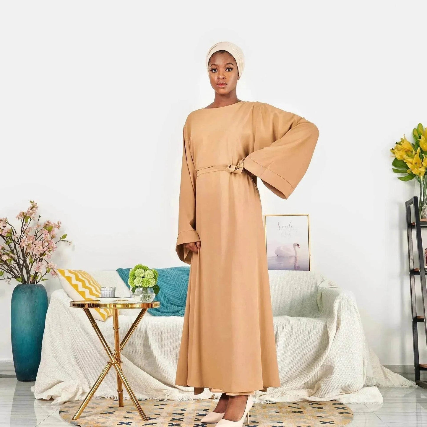 Middle Eastern Arab Long sleeve dress - Velora