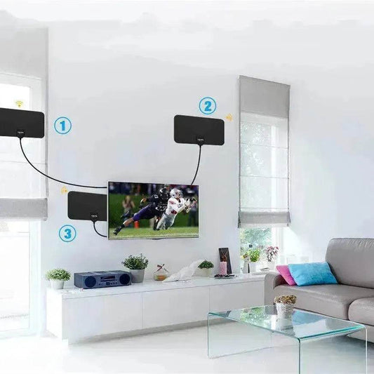 Mini HD Indoor Digital TV Antenna with IEC Adapter - Velora