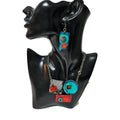 Modern Sculptural Necklace Handmade from Clay & Painted - Velora Luxury Fashion