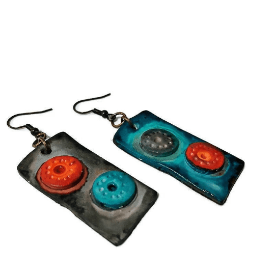 Modern Sculptural Necklace Handmade from Clay & Painted - Velora Luxury Fashion