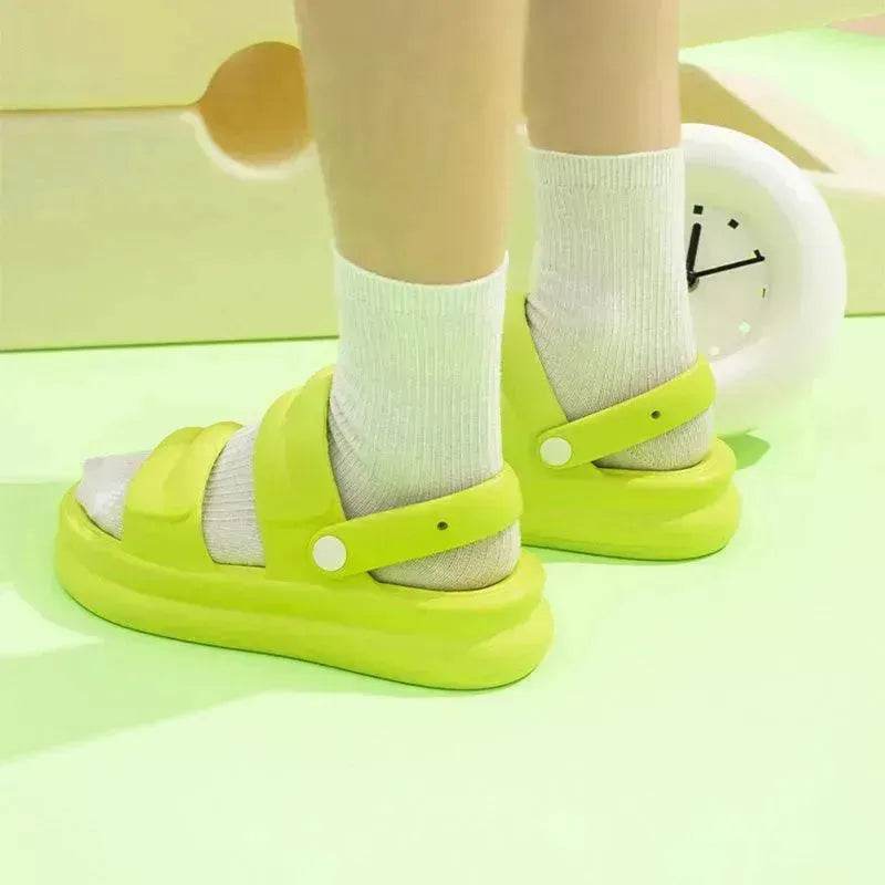 Multi-functional Thick-soled Sandals For Women Summer Outdoor Garden Slippers Beach Shoes - Velora