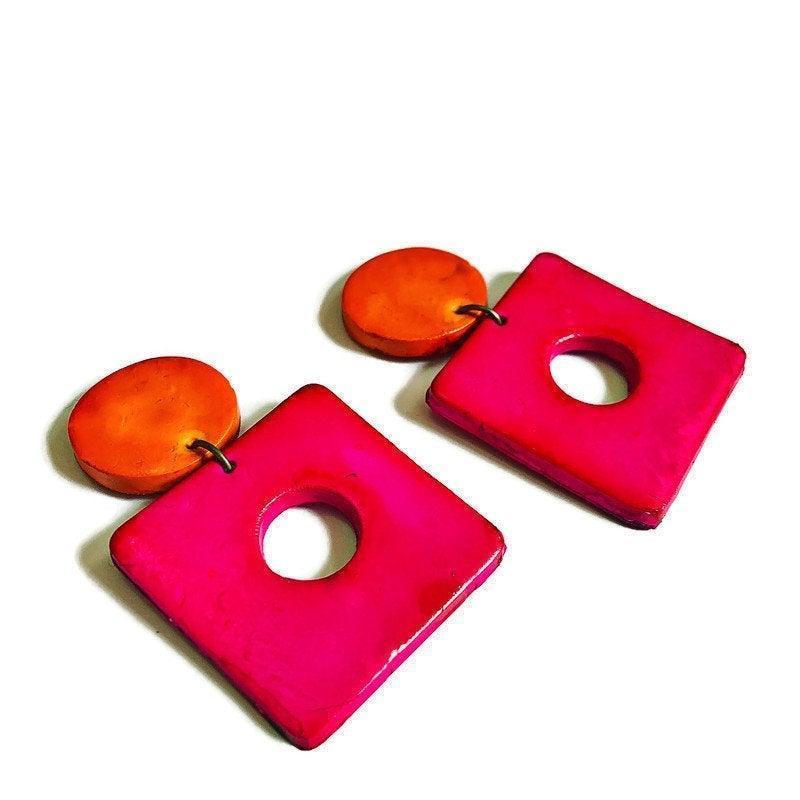 Neon Statement Jewelry Set with Matching Earrings - Velora Luxury Fashion