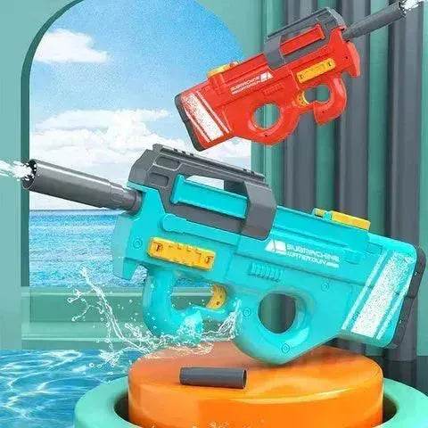New P90 Electric Water Gun High-Tech Kids Toys Outdoor Beach Pool Large Capacity Summer Gel Blasting Water Gun For Adults - Velora