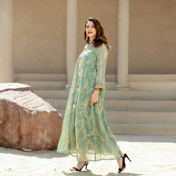 Embroidered party Wedding Maxi Dress for Muslim Middle East Turkey Women.