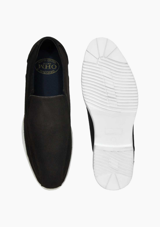OHM Super Star Sports Slip-on Italian Leather Shoes - Velora
