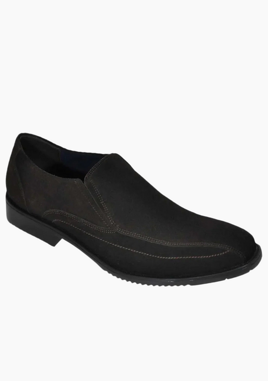 OHM Classic Leather Slip-On Shoes with Cushioned Insole - Velora