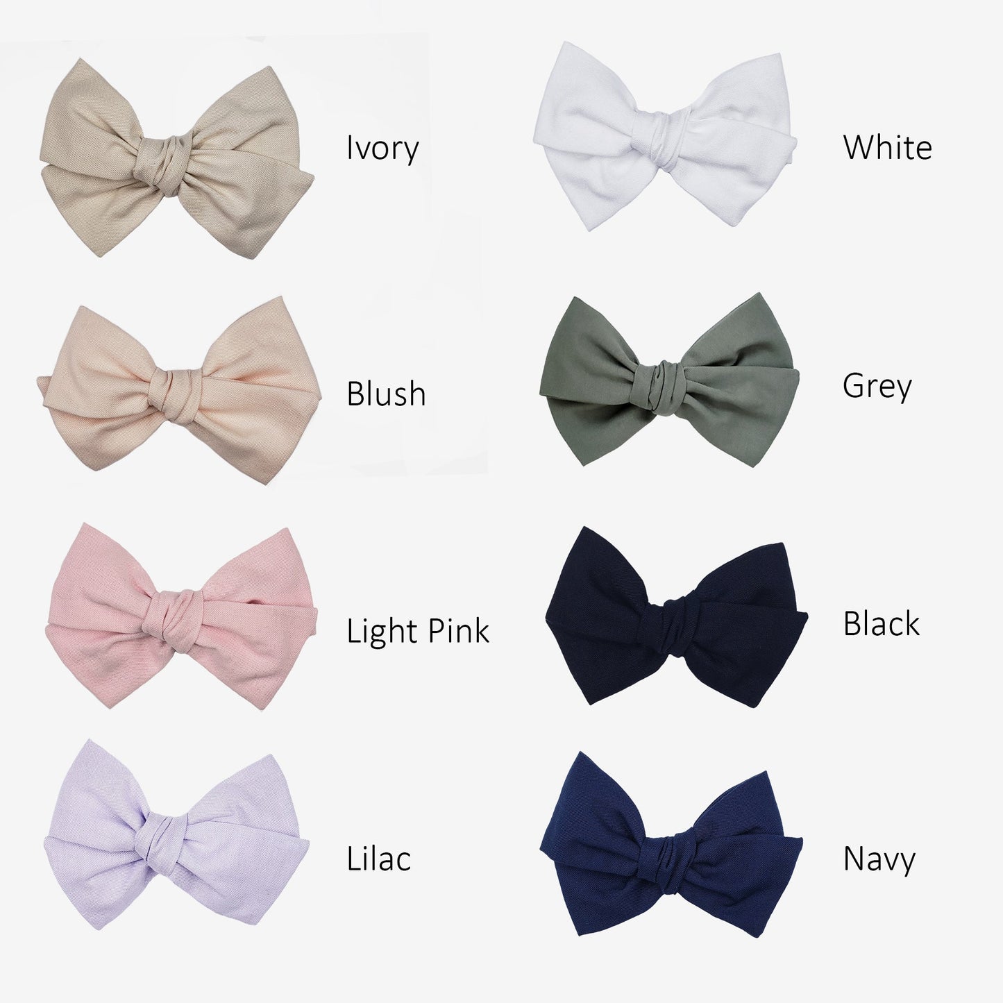 Oversized Baby Bows | 14 Colours Available - Velora