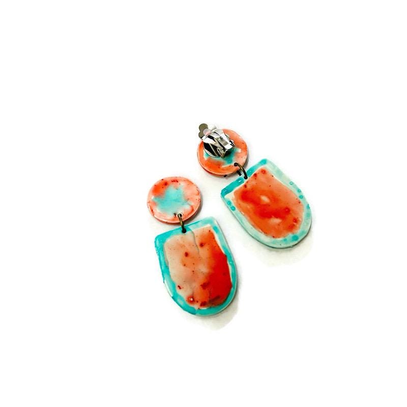 Watercolor Bib Necklace Handmade from Clay & Painted - Velora Luxury Fashion