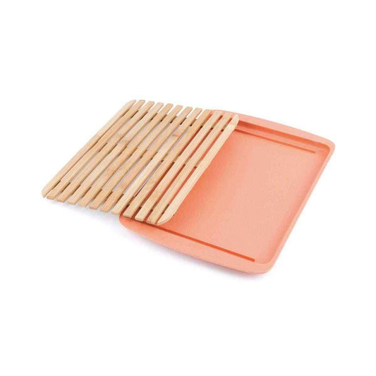 Peterson Housewares Peach Serving Tray with Lid - Velora Luxury Fashion
