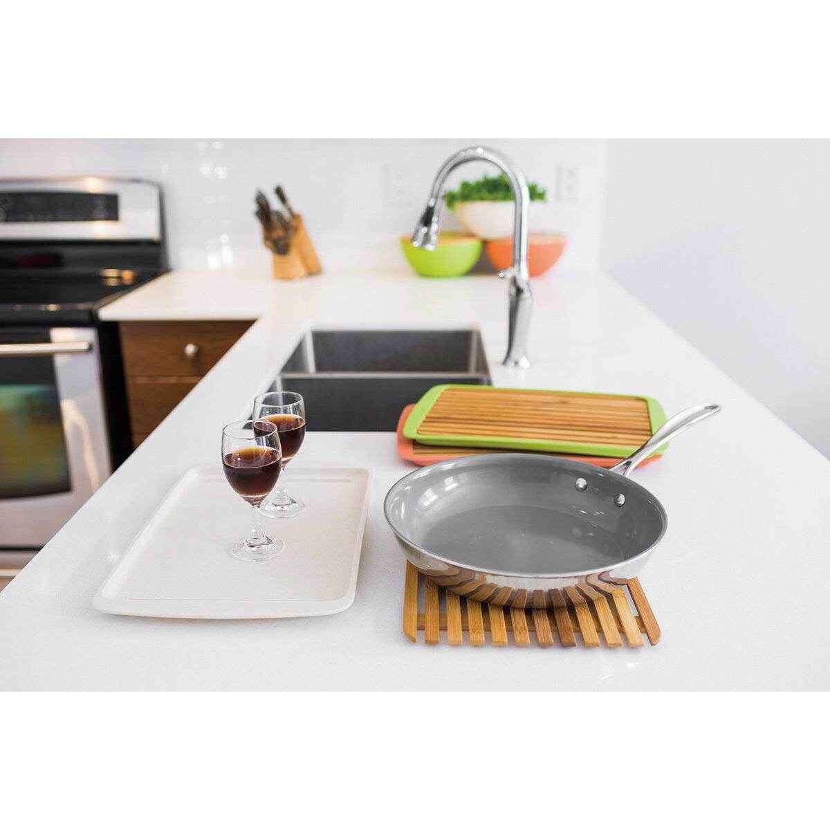 Peterson Housewares Peach Serving Tray with Lid - Velora Luxury Fashion