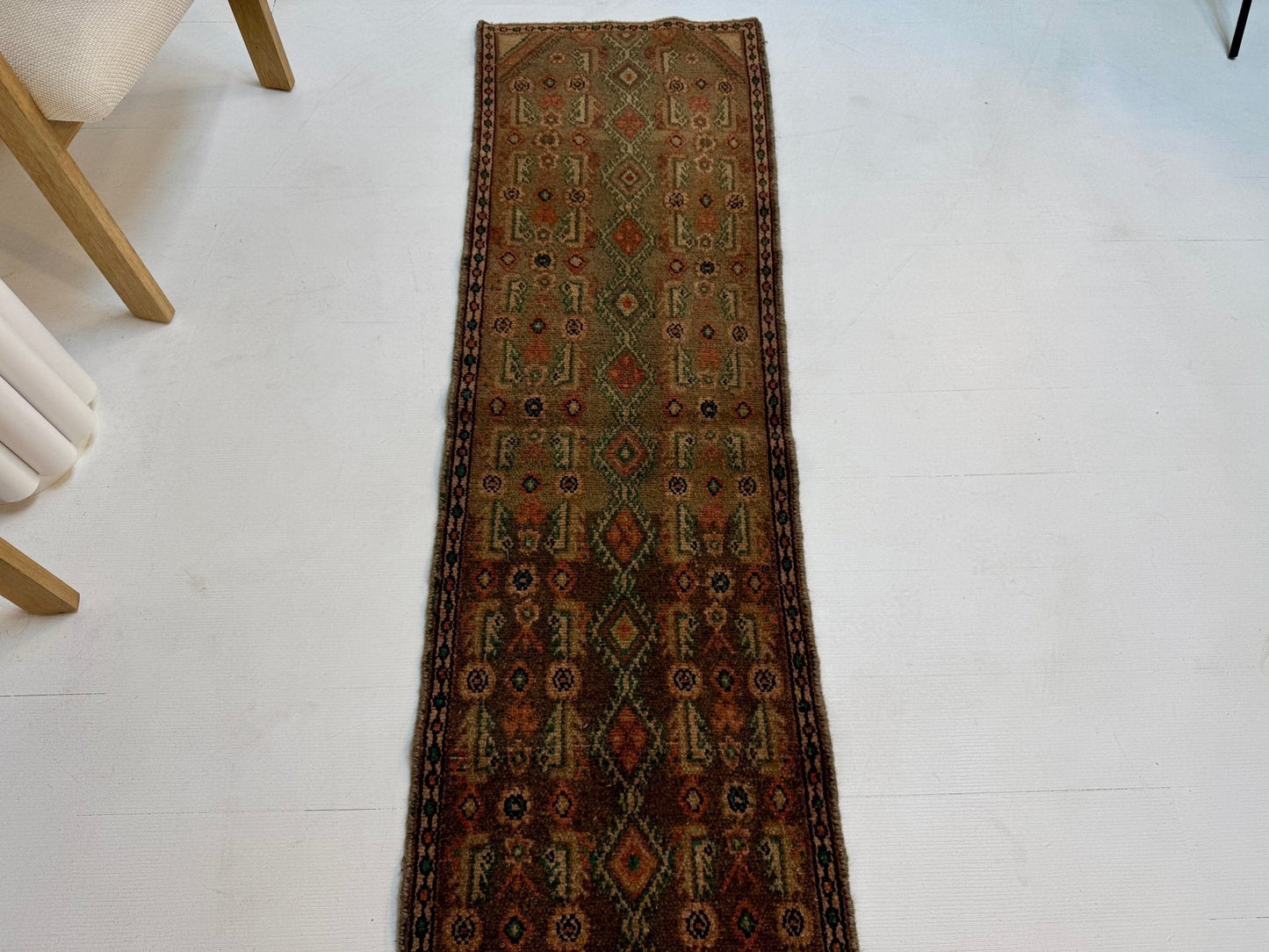 Persian Borujerd Runner Rug | 1' 10” x 6' 5" - Velora