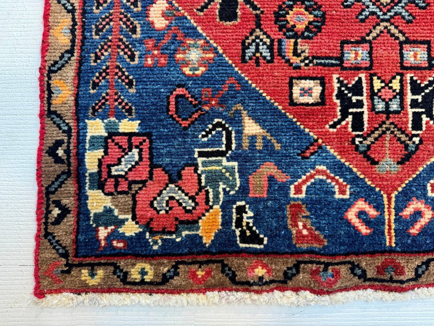 Persian Hamadan Rug | 2' 5” x 4' - Velora