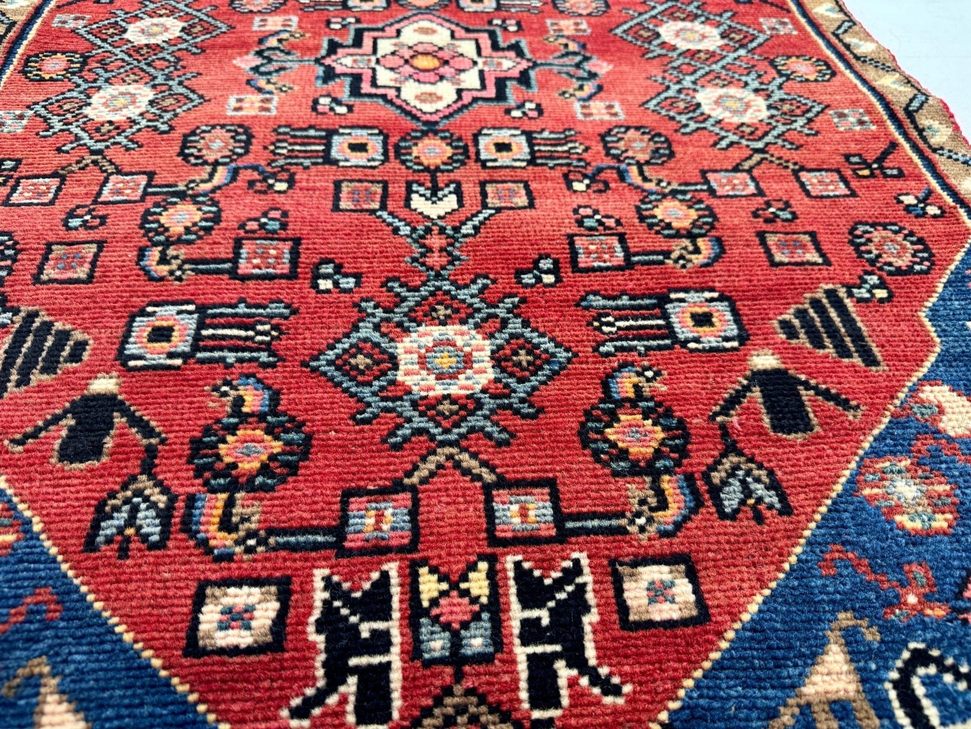 Persian Hamadan Rug | 2' 5” x 4' - Velora