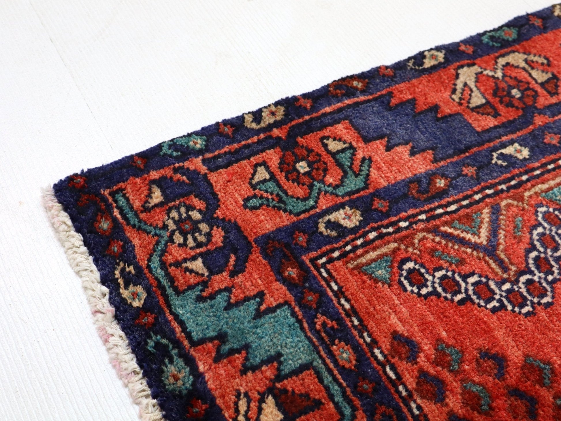 Persian Hamadan Runner Rug | 3' 3” x 6' 9" - Velora