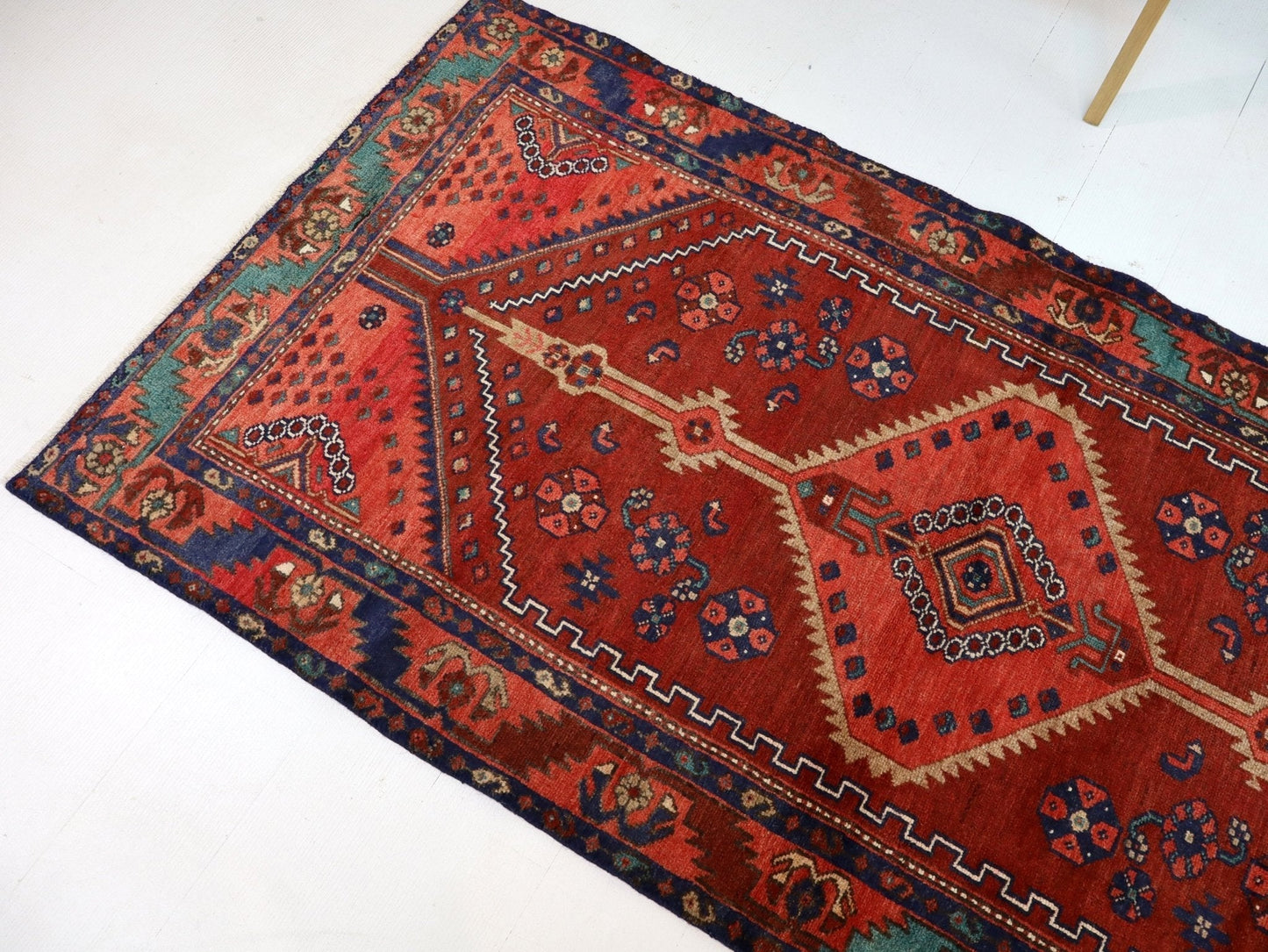 Persian Hamadan Runner Rug | 3' 3” x 6' 9" - Velora