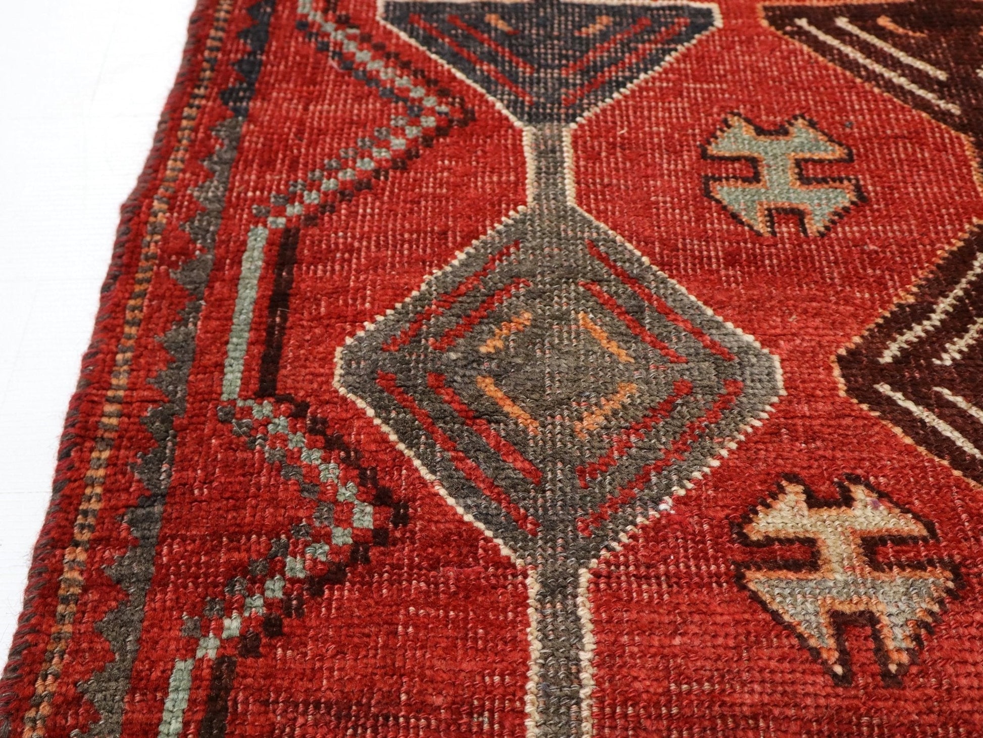 Persian Luri Runner Rug | 3' 1” x 8' 8" - Velora