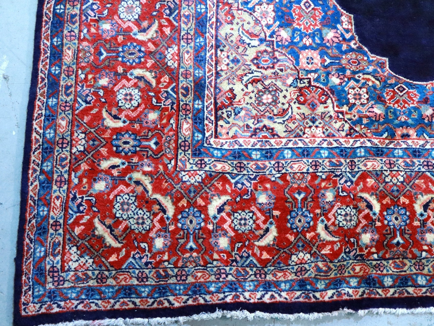 Persian Sarouk Rug | 7' 9" x 11' - Velora