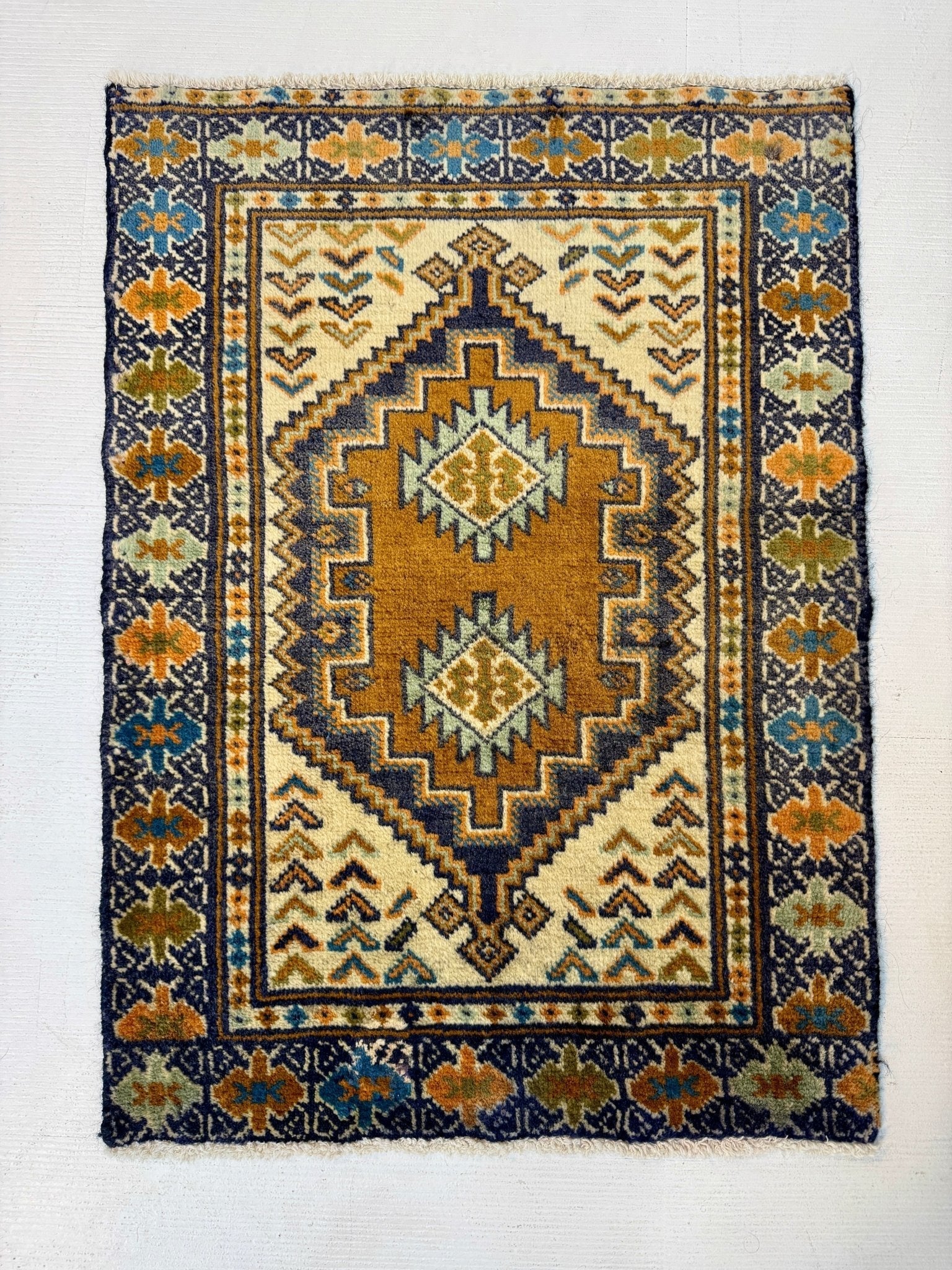 Persian Turkmen Rug | 1' 10” x 2' 7" - Velora