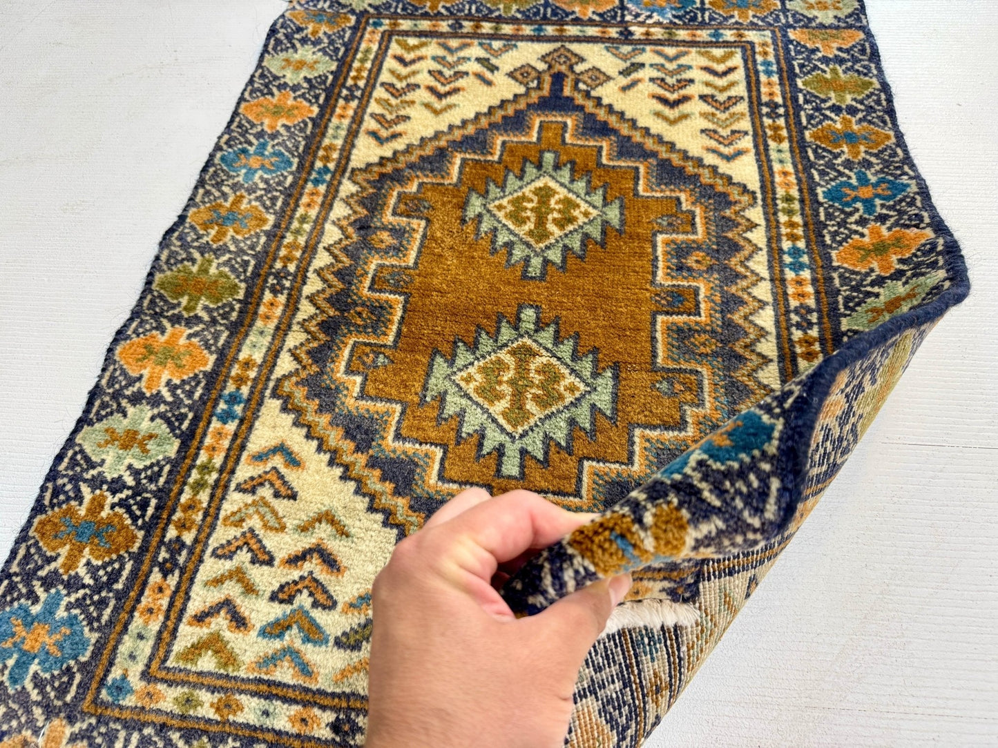 Persian Turkmen Rug | 1' 10” x 2' 7" - Velora