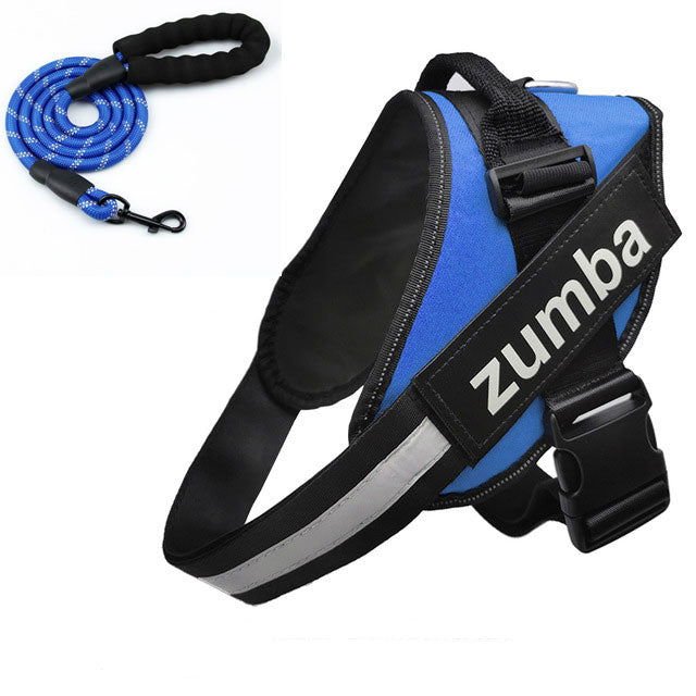 Personalized Dog Harness and Leash with Name and Phone Number - Velora Luxury Fashion