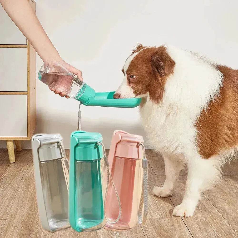 Pet Water Cup Outdoor Portable Folding Dog Water Bottle 550ml Large Capacity Medium To Large Dog Drinking Bottle - Velora