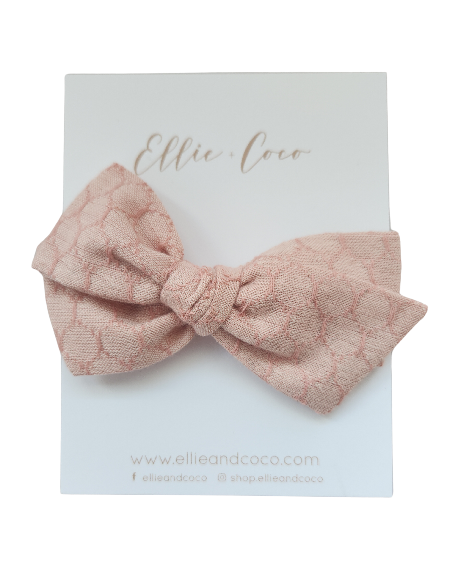 Pink Honeycomb Oversize Bow - Velora