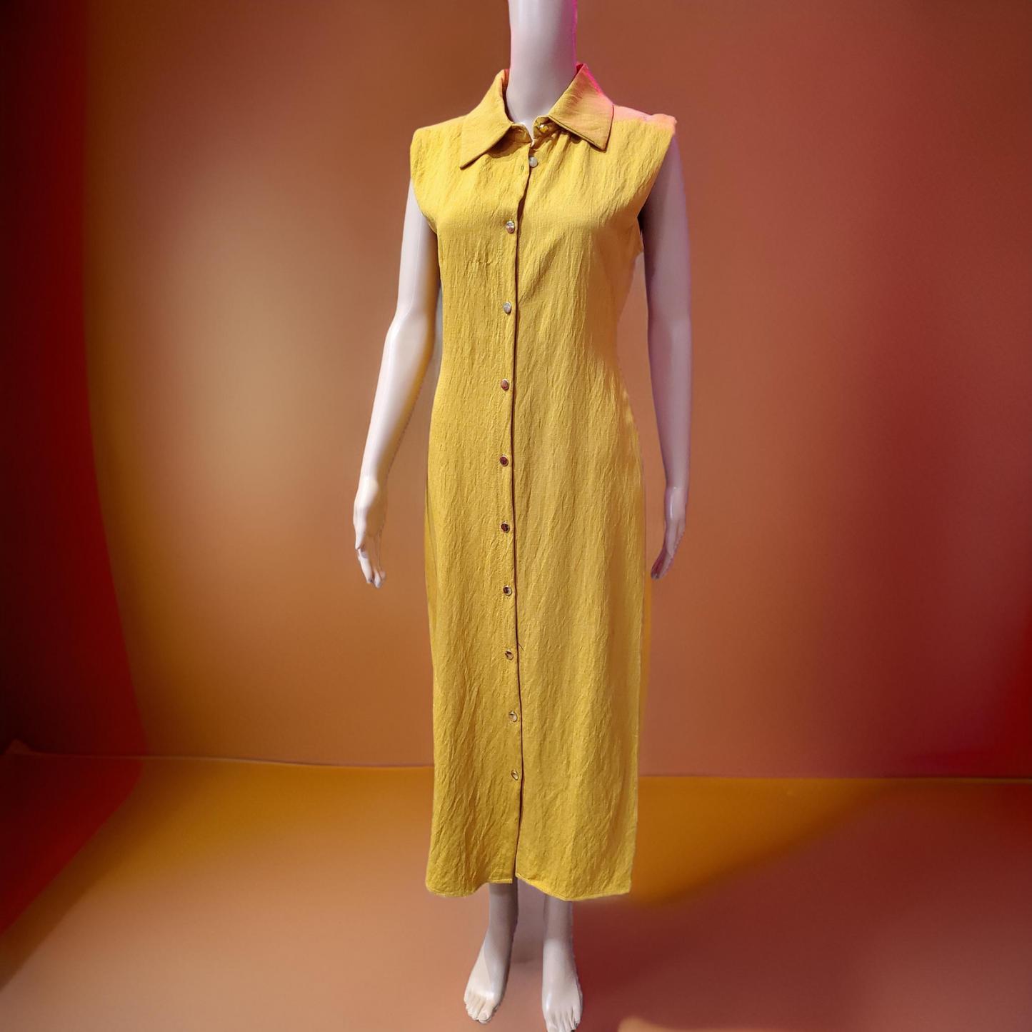 Sleeveless Shirt Dress - Velora