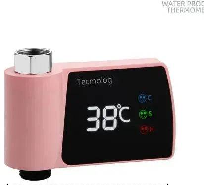 Plastic Visual Shower Faucet No Power Consumption Water Thermometer Bath - Velora