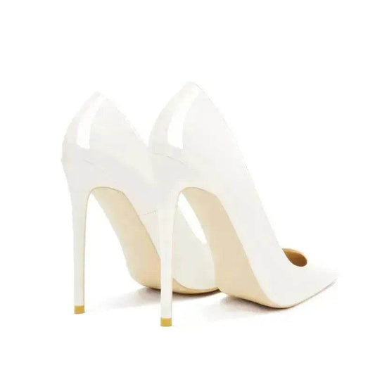 Pointed Toe Stiletto High Heels Size Patent Leather Single Shoes - Velora
