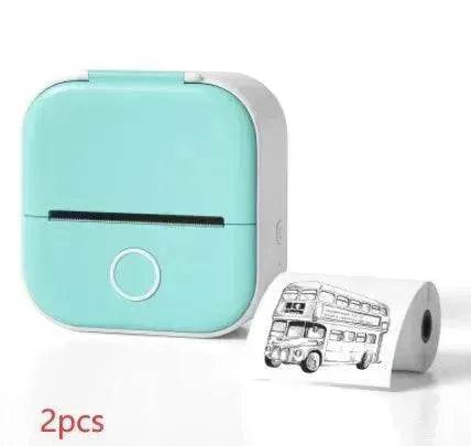Portable Mini Thermal Label Printer Home Photo Printer Student Wrong Question Printer Bluetooth Mini Label Printer Price Tag - Velora