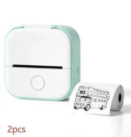 Portable Mini Thermal Label Printer Home Photo Printer Student Wrong Question Printer Bluetooth Mini Label Printer Price Tag - Velora