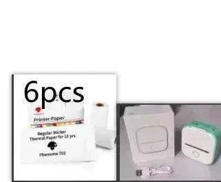 Portable Mini Thermal Label Printer Home Photo Printer Student Wrong Question Printer Bluetooth Mini Label Printer Price Tag - Velora