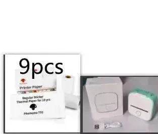 Portable Mini Thermal Label Printer Home Photo Printer Student Wrong Question Printer Bluetooth Mini Label Printer Price Tag - Velora