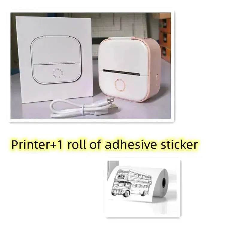 Portable Mini Thermal Label Printer Home Photo Printer Student Wrong Question Printer Bluetooth Mini Label Printer Price Tag - Velora