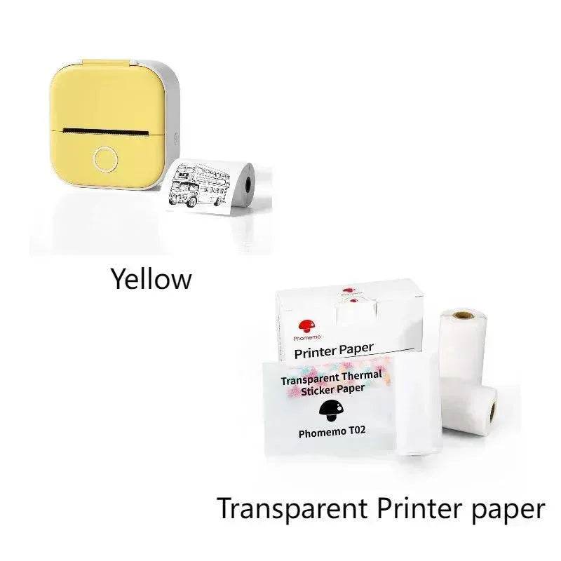 Portable Mini Thermal Label Printer Home Photo Printer Student Wrong Question Printer Bluetooth Mini Label Printer Price Tag - Velora